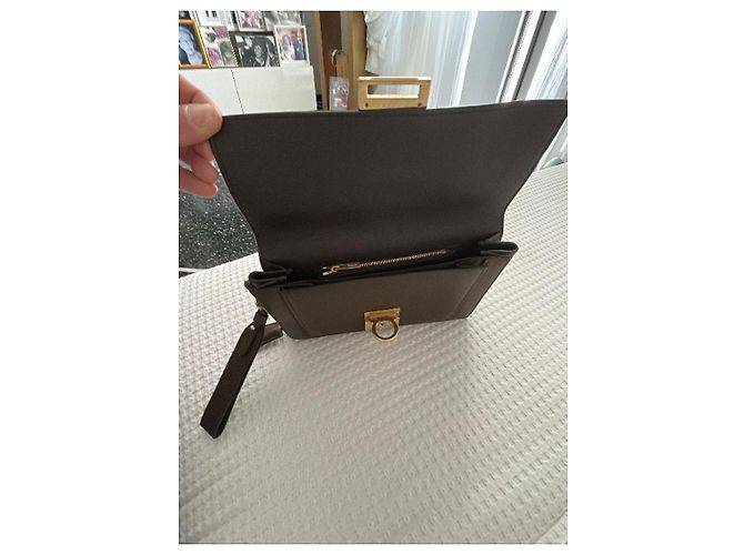 Salvatore Ferragamo Ferragamo Valeria Mazza Runway Clutch Marrone chiaro - vista 2