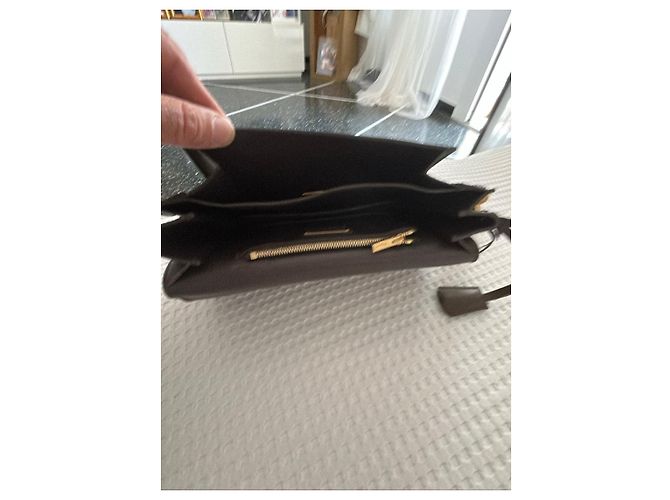 Salvatore Ferragamo Ferragamo Valeria Mazza Runway Clutch Marrone chiaro - vista 3