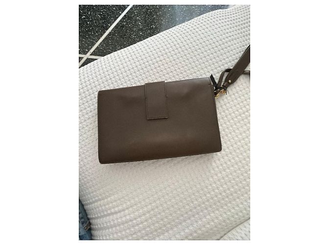 Salvatore Ferragamo Ferragamo Valeria Mazza Runway Clutch Marrone chiaro - vista 6