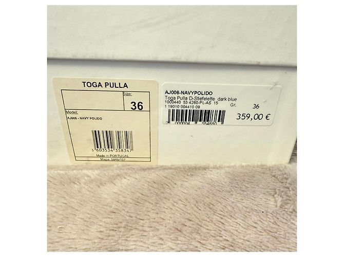 Toga Pulla Botas de tobillo negras de cuero con hebillas plateadas Negro - vista 6