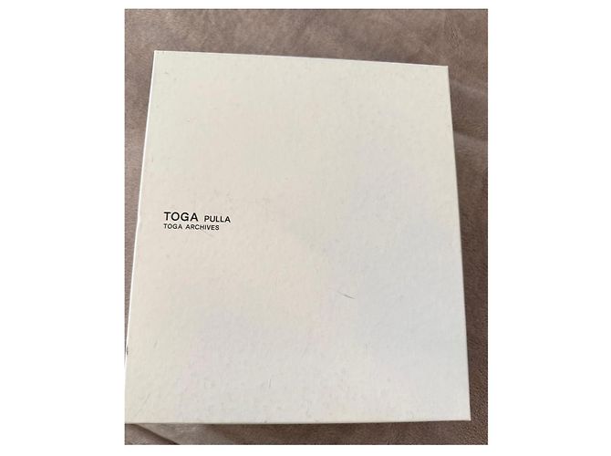 Toga Pulla Botas de tobillo negras de cuero con hebillas plateadas Negro - vista 7