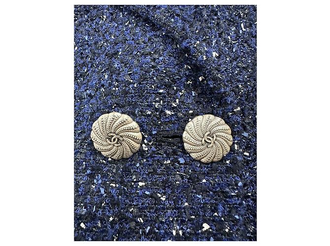 Timeless Chanel Tweed-Jacke in Navy Blau 2012, Gr. 38 Gebraucht - Ansicht 4