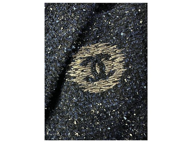 Timeless Chanel Tweed-Jacke in Navy Blau 2012, Gr. 38 Gebraucht - Ansicht 5