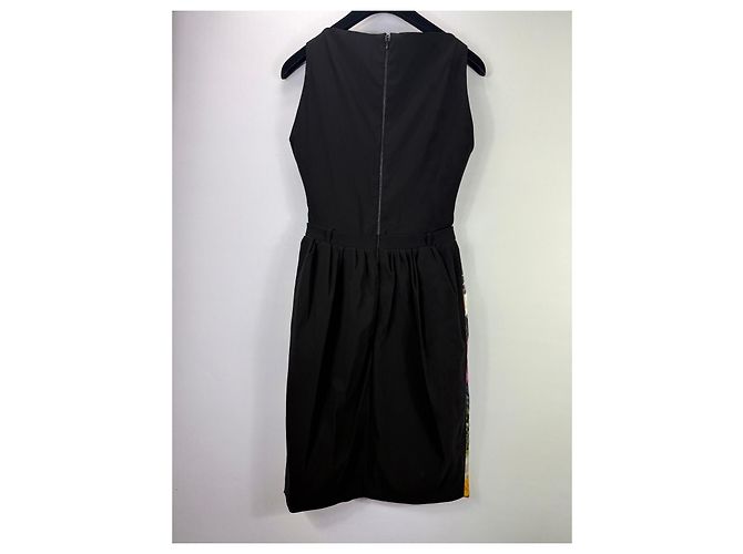 Preen by Thornton Bregazzi Abito Midi Floreale e a Righe Nero Rosa Rosso Blu Multicolore Verde Giallo - vista 4