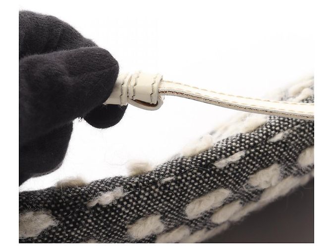 Borsa a tracolla Christian Dior Dior Maris Pearl Nero Bianco - vista 11