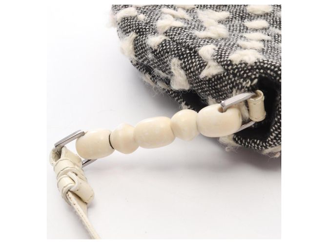 Borsa a tracolla Christian Dior Dior Maris Pearl Nero Bianco - vista 7