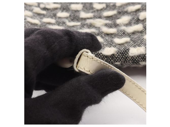 Borsa a tracolla Christian Dior Dior Maris Pearl Nero Bianco - vista 9
