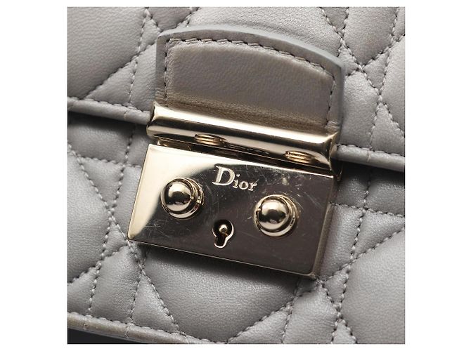 Borsa a tracolla Christian Dior Miss Cannage Marrone - vista 7