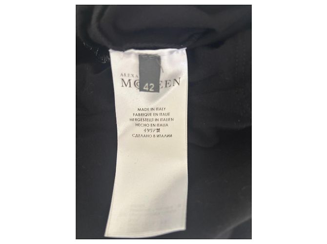 Alexander McQueen Top sin mangas estampado calavera negro - vista 3