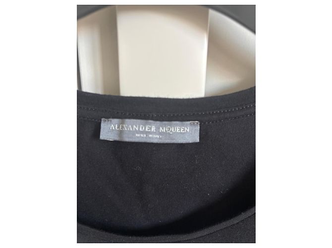 Alexander McQueen Top sin mangas estampado calavera negro - vista 4