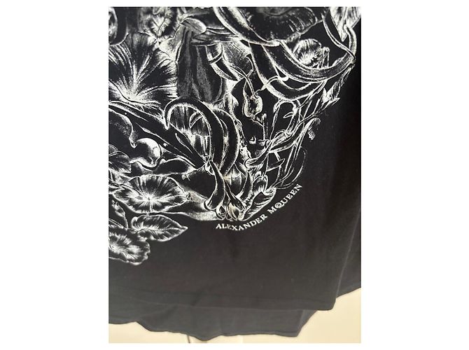Alexander McQueen Top sin mangas estampado calavera negro - vista 5