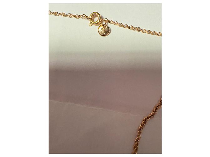 Dodo Pomellato Essentials Rose Gold Black Diamond Star Necklace Pink - view 3