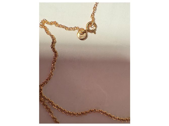 Dodo Pomellato Essentials Rose Gold Black Diamond Star Necklace Pink - view 4
