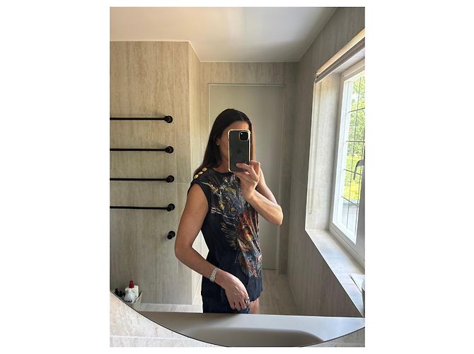 Balmain Camiseta con estampado de tigre desgastado Negro - vista 2