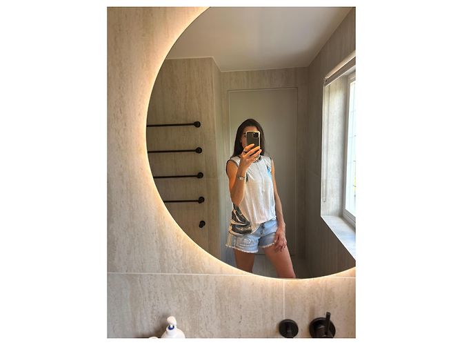 Balenciaga T Top Sin Mangas Estampado Metálico - vista 3