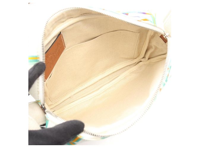 Borsa a Spalla LOEWE x PAULA'S IBIZA Water Lily Bianco Multicolore - vista 3