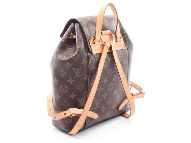 Zaino Louis Vuitton Montsouris Monogram Marrone Monogramma - vista 2