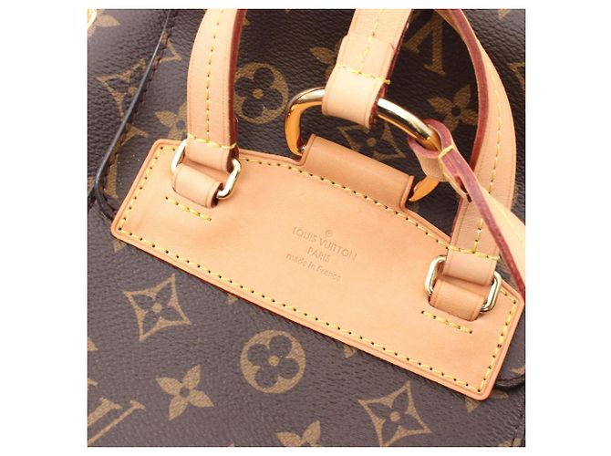 Zaino Louis Vuitton Montsouris Monogram Marrone Monogramma - vista 8
