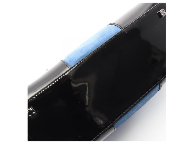 Borsa Loewe Amazona 28 Nero Blu - vista 10