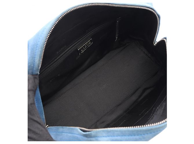 Borsa Loewe Amazona 28 Nero Blu - vista 3