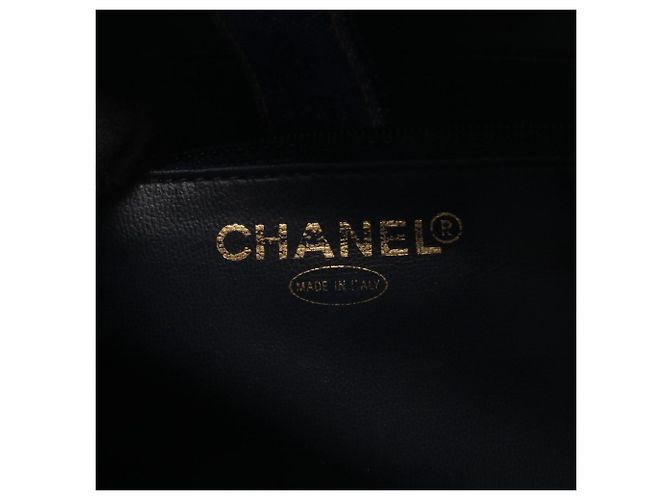 Vanity Borsa 2-Way Chanel Coco Mark in denim blu navy - vista 4