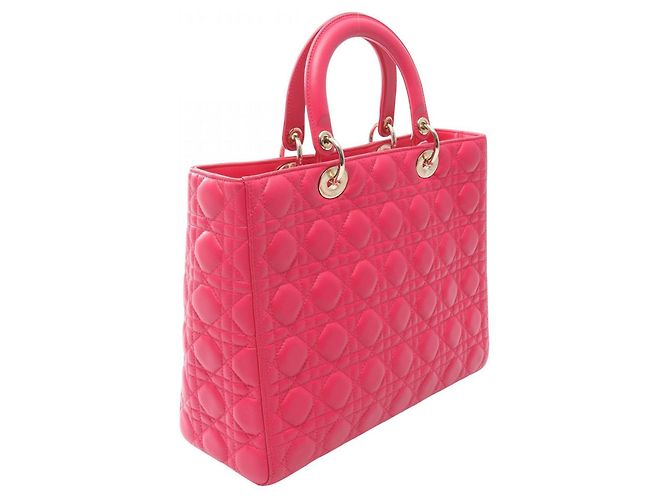 Christian Dior Lady Large Cannage Handtasche Pink - Ansicht 2