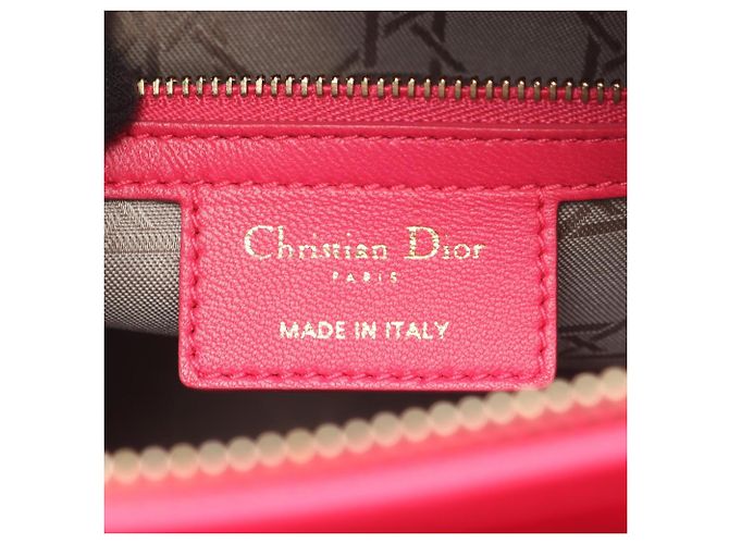 Christian Dior Lady Large Cannage Handtasche Pink - Ansicht 4