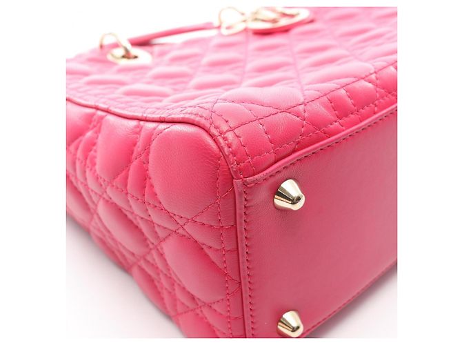 Christian Dior Lady Large Cannage Handtasche Pink - Ansicht 6