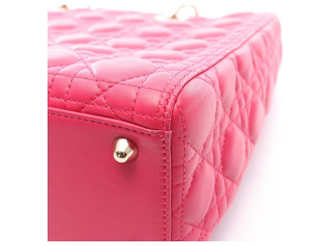 Christian Dior Lady Large Cannage Handtasche Pink - Ansicht 7