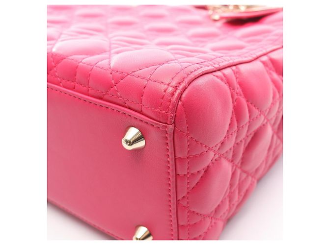 Christian Dior Lady Large Cannage Handtasche Pink - Ansicht 8