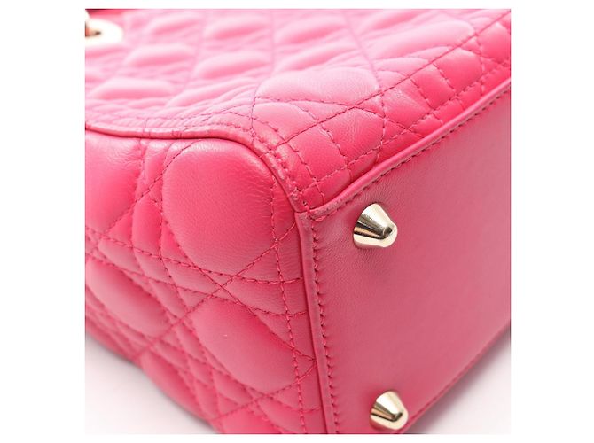 Christian Dior Lady Large Cannage Handtasche Pink - Ansicht 9