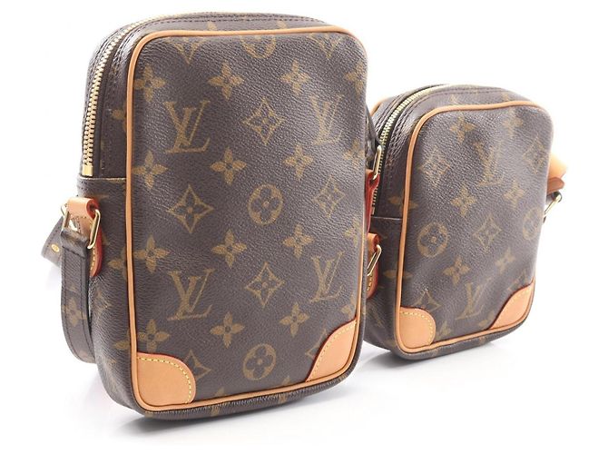 Borsa a tracolla Louis Vuitton Panam Set Game On Monogram Marrone Multicolore Monogramma - vista 2