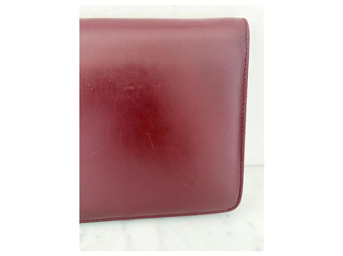 Gucci Clutch in Pelle Bordeaux Bordò - vista 14