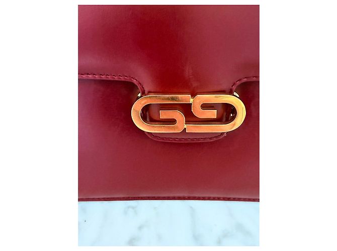 Gucci Clutch in Pelle Bordeaux Bordò - vista 15