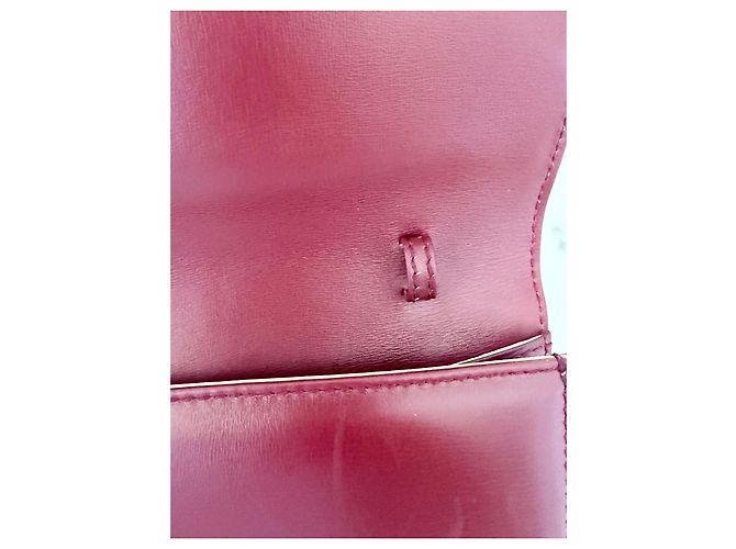 Gucci Clutch in Pelle Bordeaux Bordò - vista 19