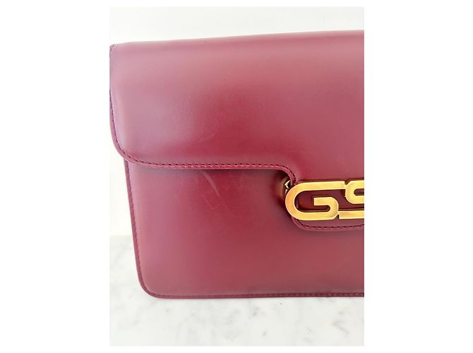 Gucci Clutch in Pelle Bordeaux Bordò - vista 4