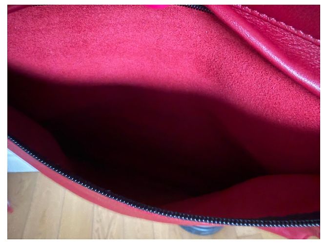 Lancel Borsa in pelle rossa Rosso - vista 12