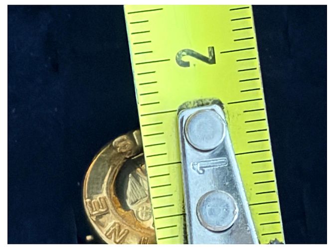 Gemelli Céline Logo in metallo dorato D'oro - vista 10