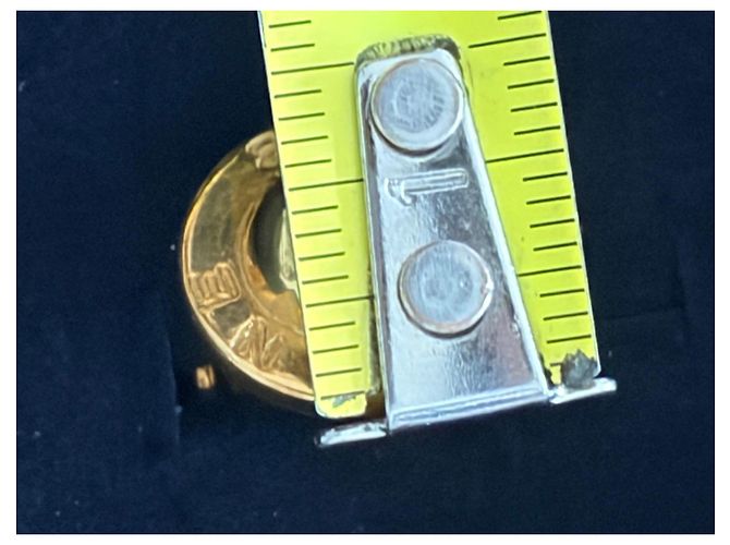 Gemelli Céline Logo in metallo dorato D'oro - vista 11