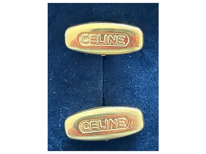 Gemelli Céline Logo in metallo dorato D'oro - vista 2