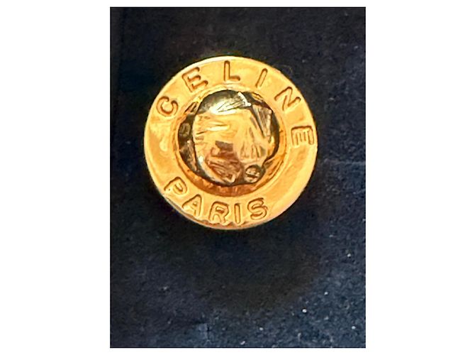 Gemelli Céline Logo in metallo dorato D'oro - vista 7