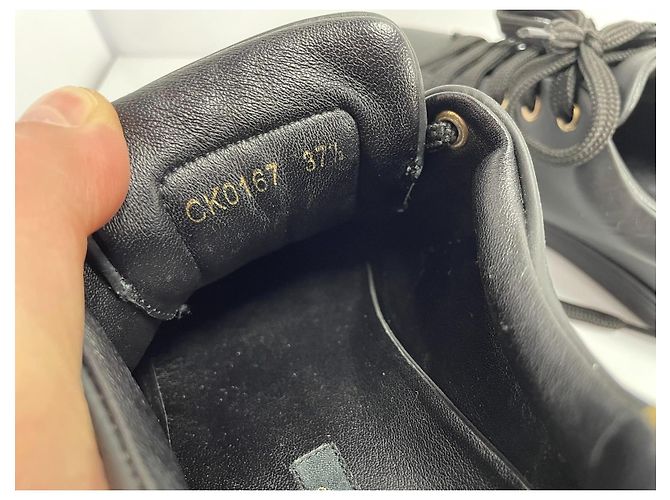 Dolce & Gabbana Sneakers in pelle nera con dettagli dorati Nero D'oro - vista 11