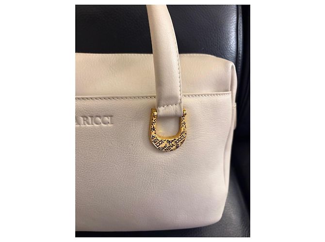 Borsa Nina Ricci in pelle bianca Bianco Bianco sporco - vista 17