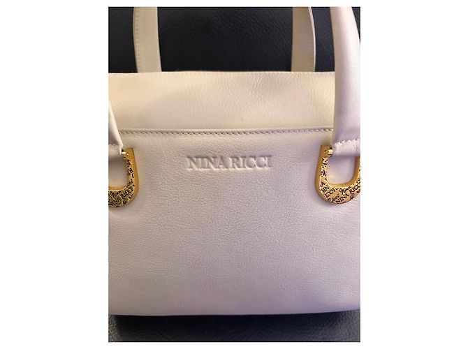 Borsa Nina Ricci in pelle bianca Bianco Bianco sporco - vista 18