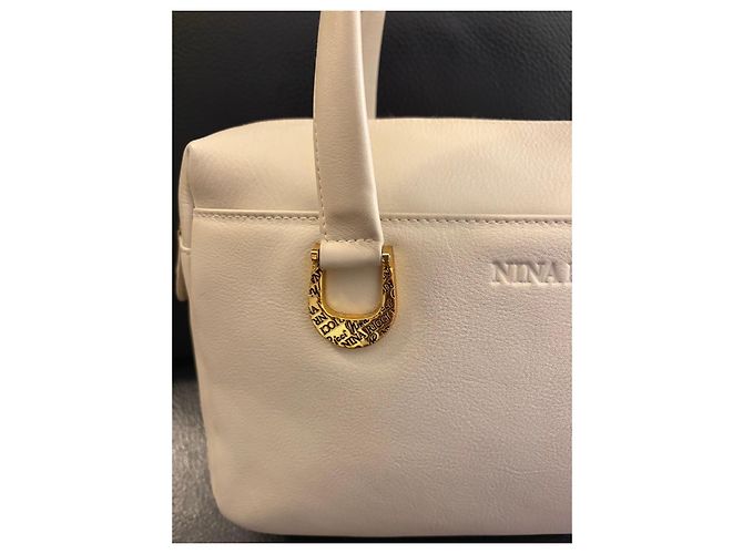 Borsa Nina Ricci in pelle bianca Bianco Bianco sporco - vista 19