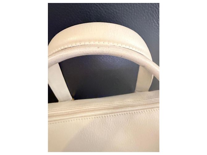 Borsa Nina Ricci in pelle bianca Bianco Bianco sporco - vista 7