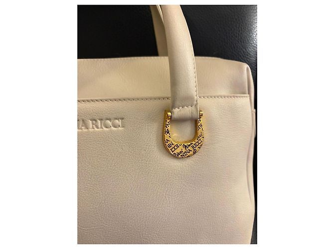 Borsa Nina Ricci in pelle bianca Bianco Bianco sporco - vista 9