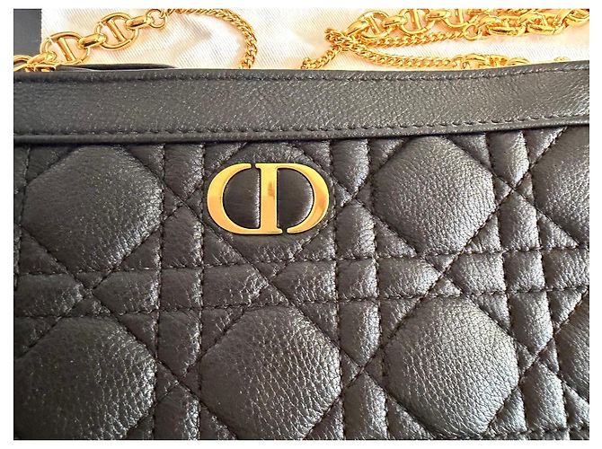Dior Portafoglio Lady Dior Pelle Cannage Nera Nero - vista 3