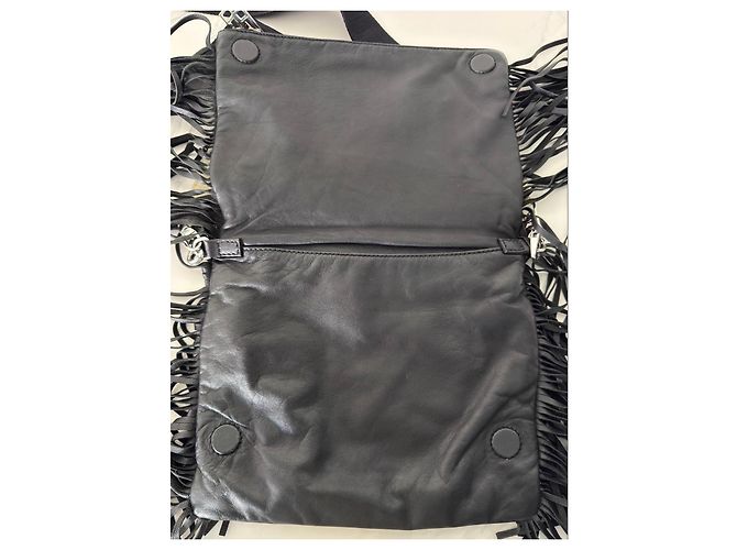 Borsa Rock XL Bucket in pelle Zadig & Voltaire Nero - vista 5