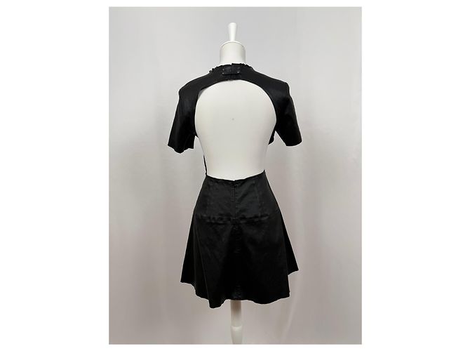 Bimba & Lola Kurzes schwarzes Lederkleid Negin - Ansicht 5